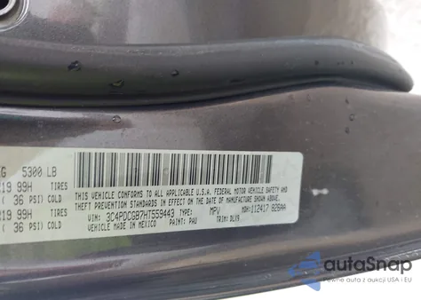 2017 Dodge Journey Crossroad Plus from USA, damaged, VIN 3C4PDCGB7HT559443